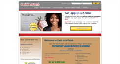 Desktop Screenshot of cashinaflashonlinestore.com